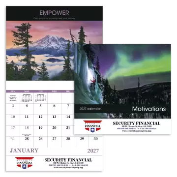 Motivations Wall Calendar - Stapled